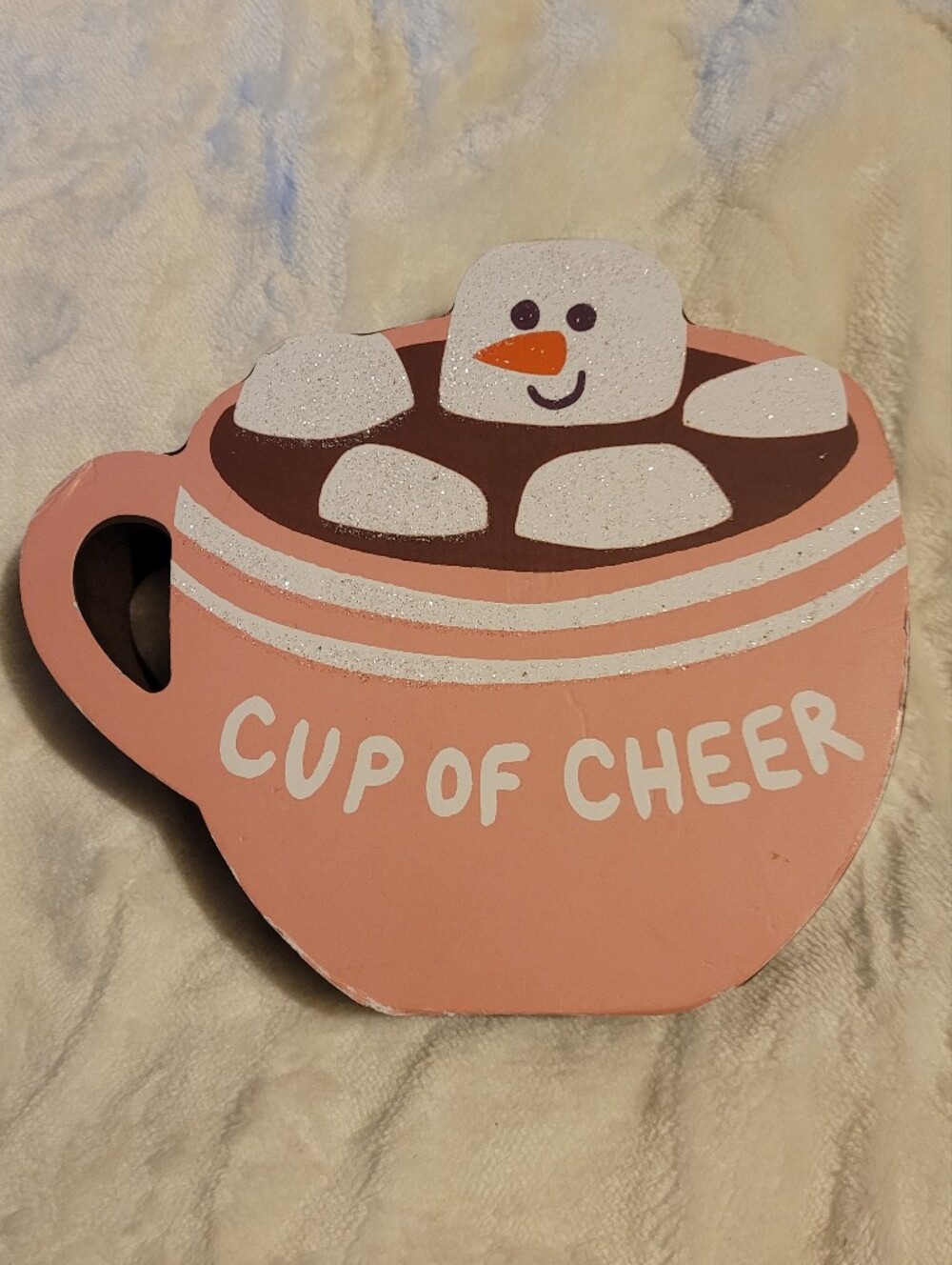 Cup of Cheer Christmas Plaque